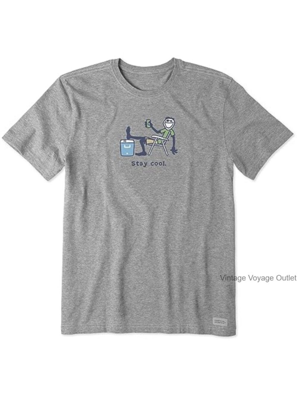 Men's Stay Cool Vintage Crusher Tee Short Sleeve Cotton Graphic T-Shirt
